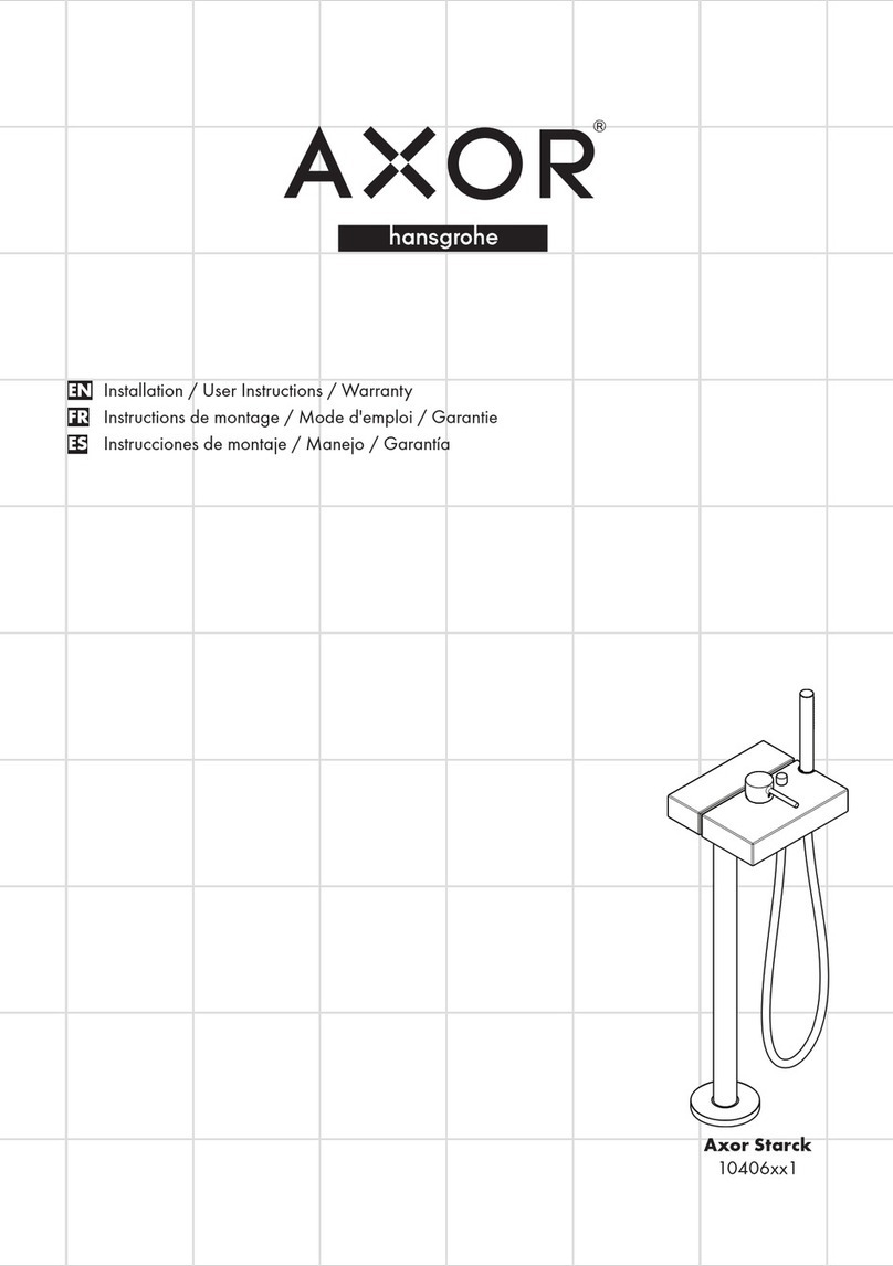 Hans Grohe Axor Starck 10406 1 Series User instructions