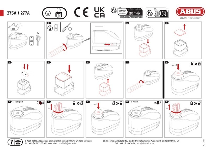 Abus 275A User manual