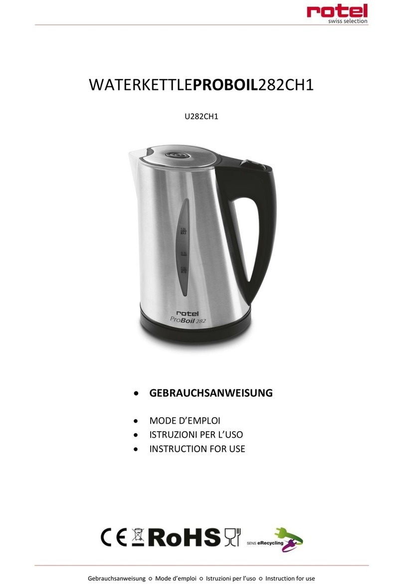 Rotel PROBOIL 282CH1 Instructions for use