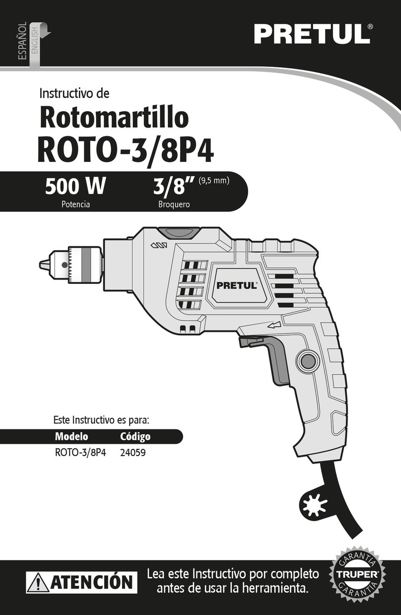 Truper PRETUL ROTO-3/8P4 User manual