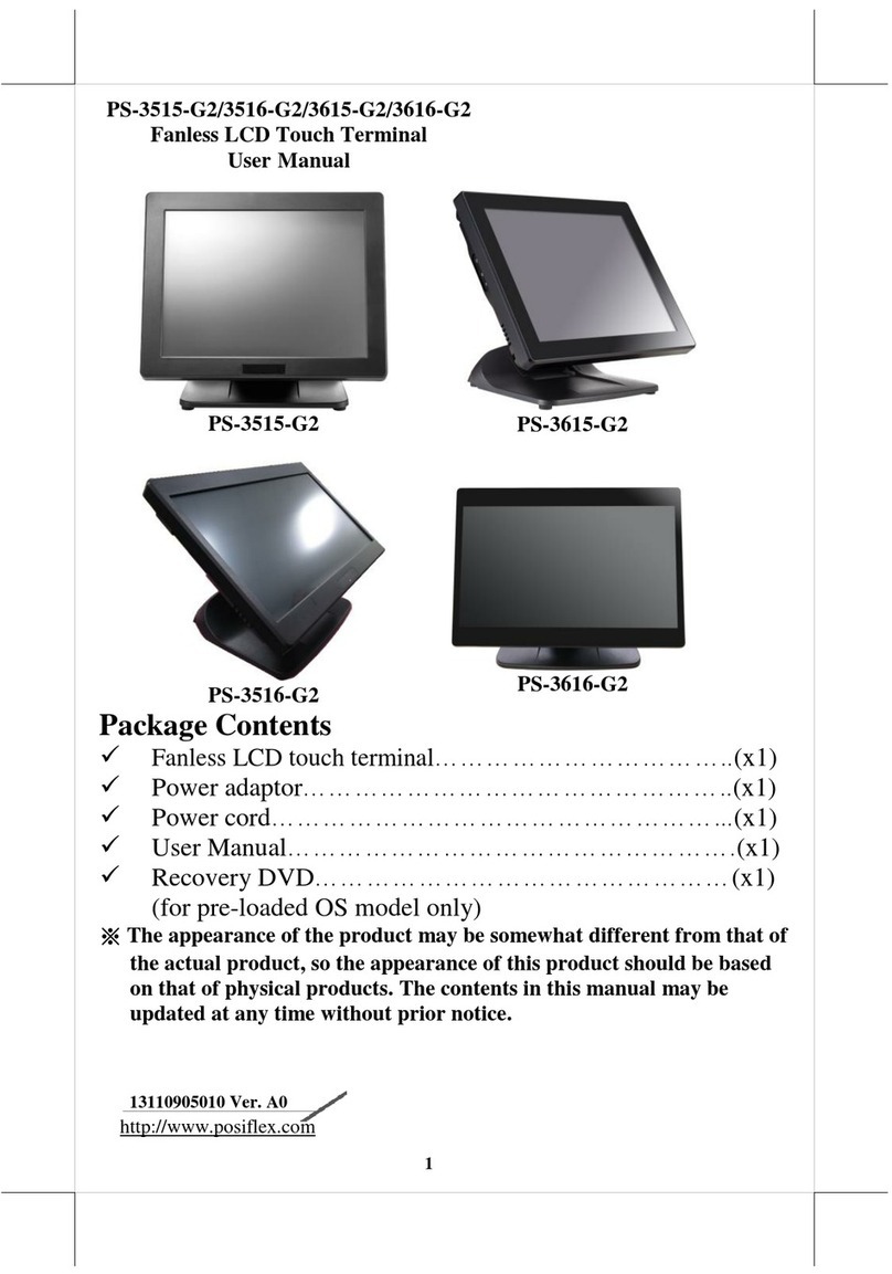 POSIFLEX PS-3515-G2 user manual
