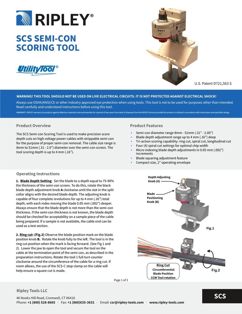 Ripley UtilityTool SCS Series manual