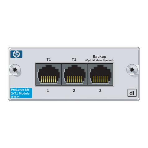 HP ProCurve Networking J8453A quick start guide