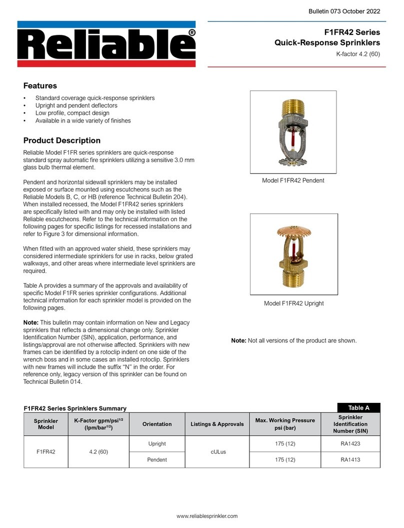Reliable F1FR42 Series User manual