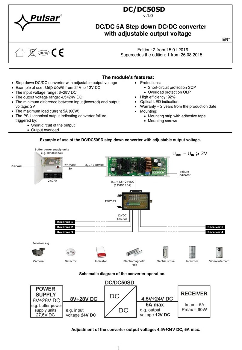 Pulsar DC/DC50SD manual