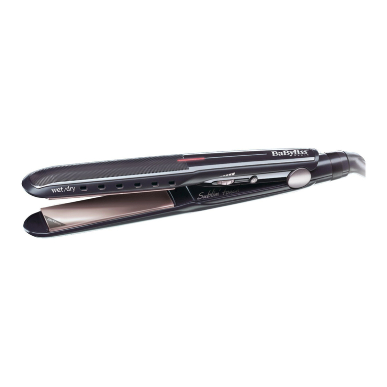 BaByliss Wet & Dry Slim Sublim touch ST227E user manual