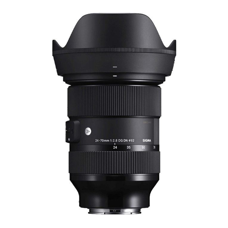 Sigma 24- 70mm F2.8 IF EX DG HSM user manual Sigma 24- 70mm F2.8 IF EX DG HSM user manual