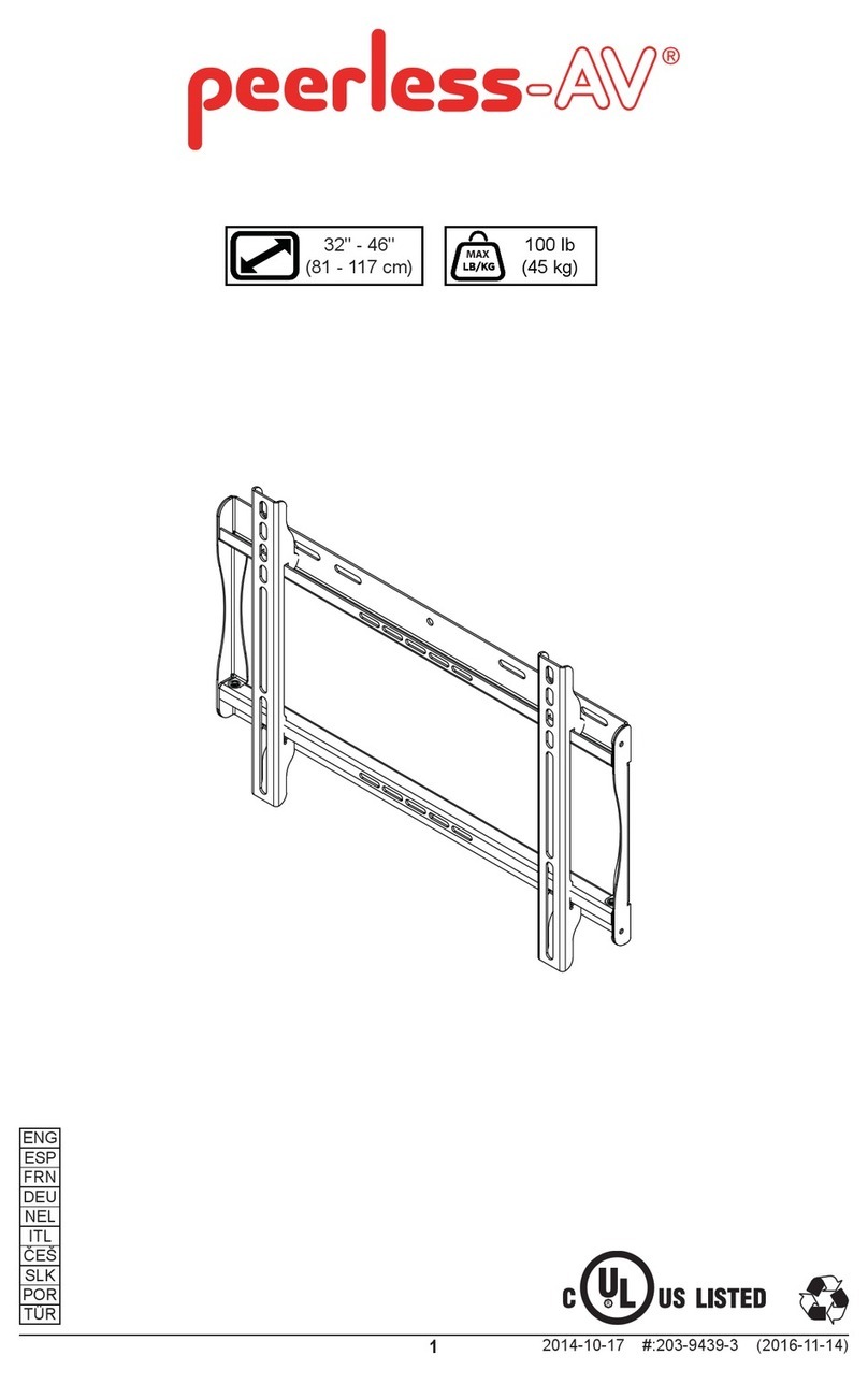 peerless-AV Paramount PF640 User manual peerless-AV Paramount PF640 User manual