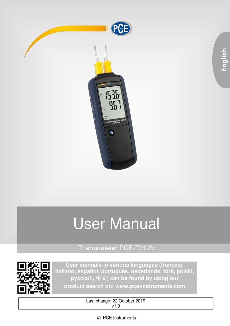 PCE Instruments PCE-T312N User manual