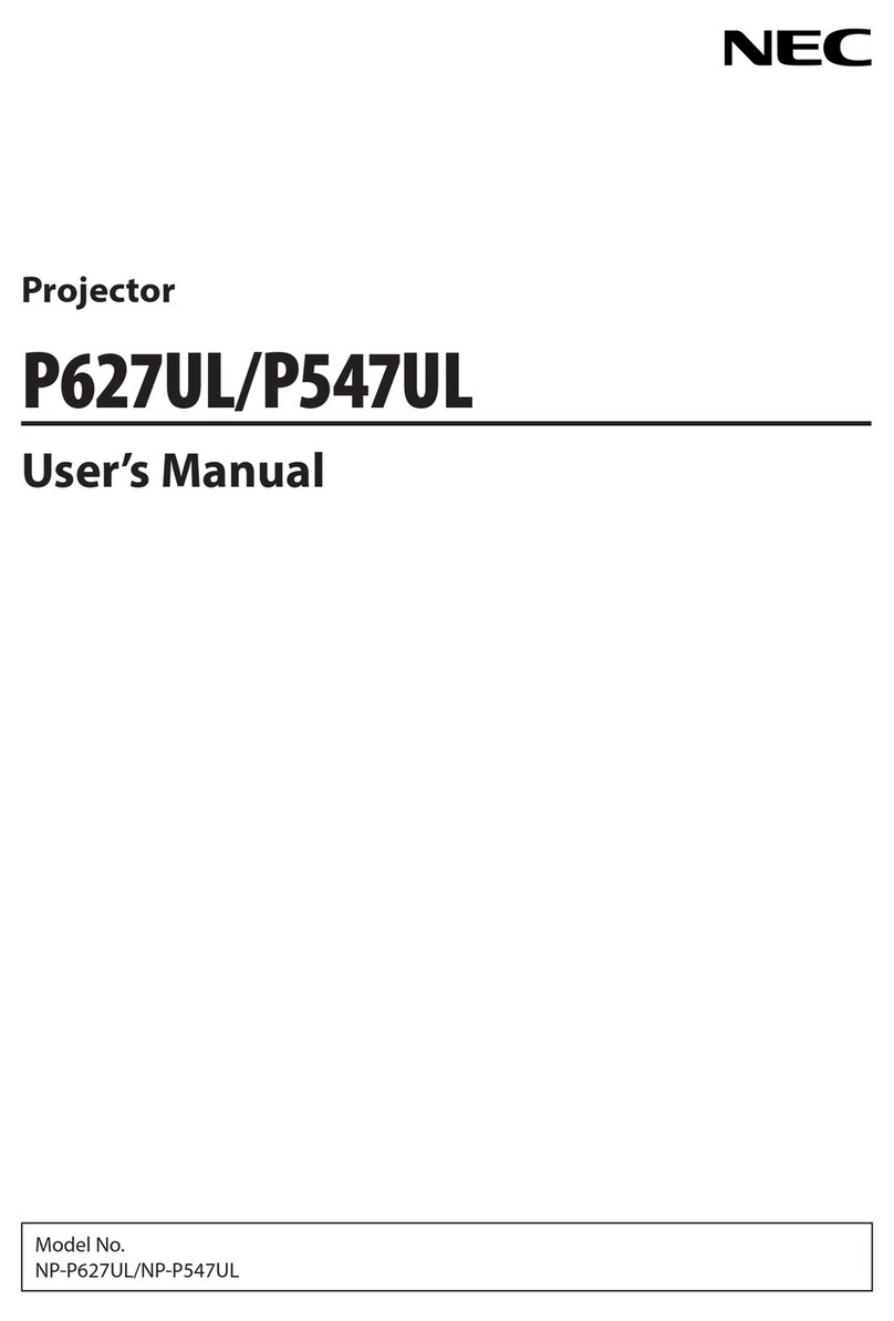 NEC P547UL User manual