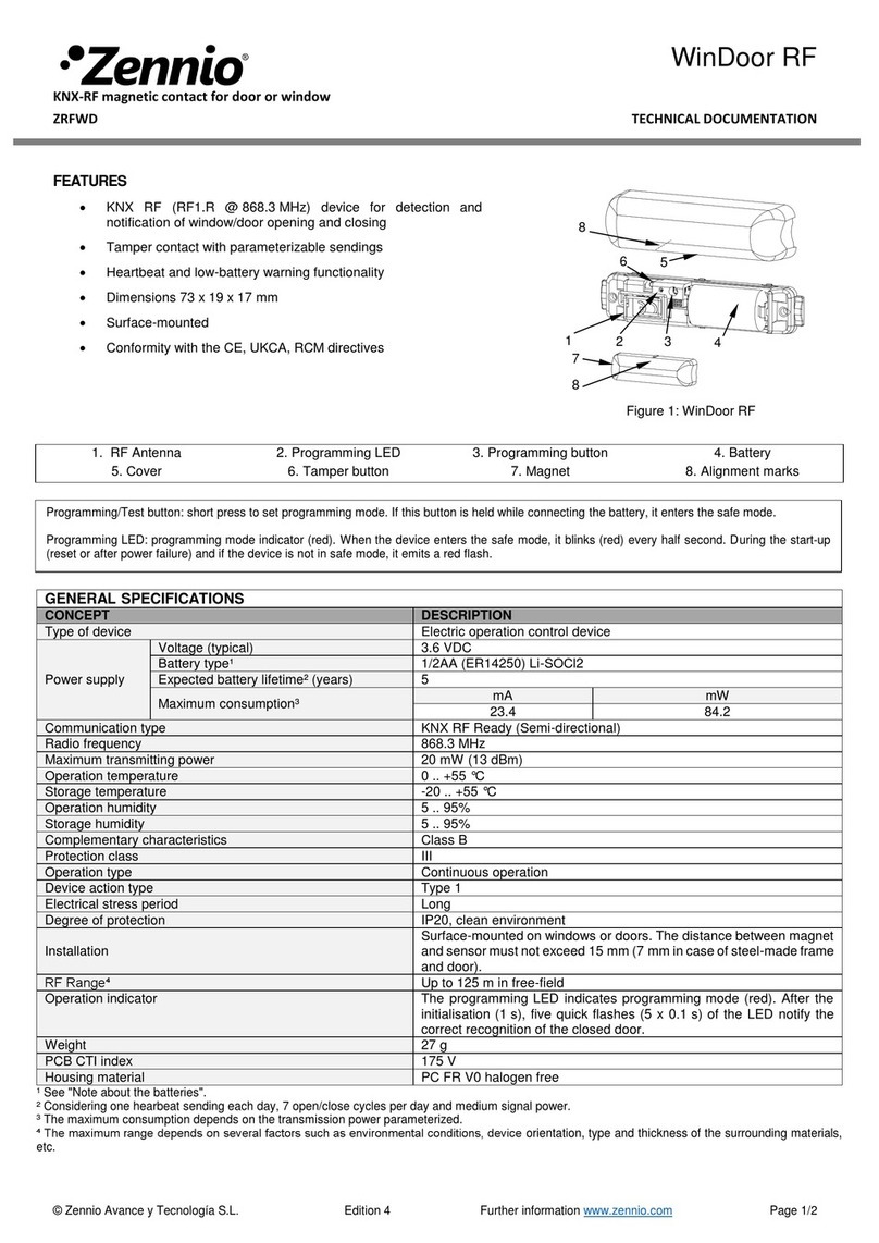 Zennio WinDoor RF Guide