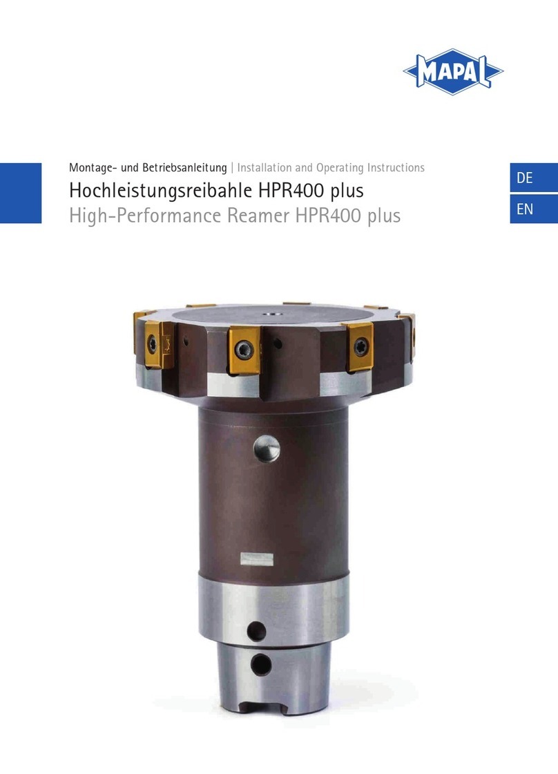 Mapal HPR400 plus Installation and operating instructions