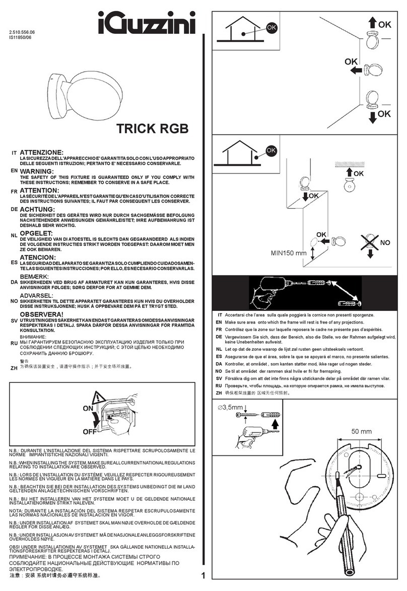 iGuzzini TRICK RGB User manual