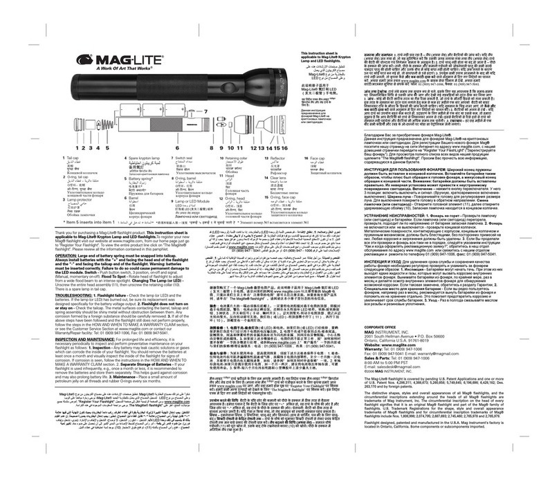 Mag-lite Krypton User manual