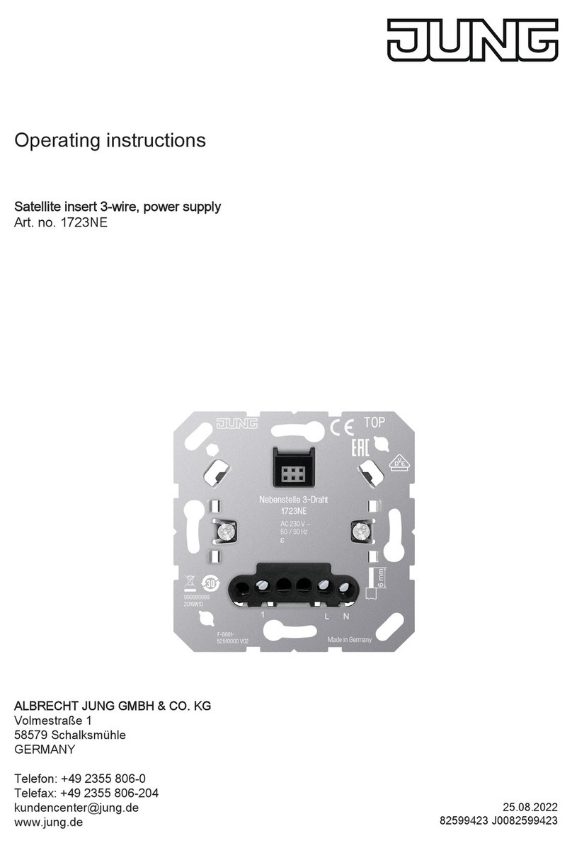 Jung 1723NE operating instructions
