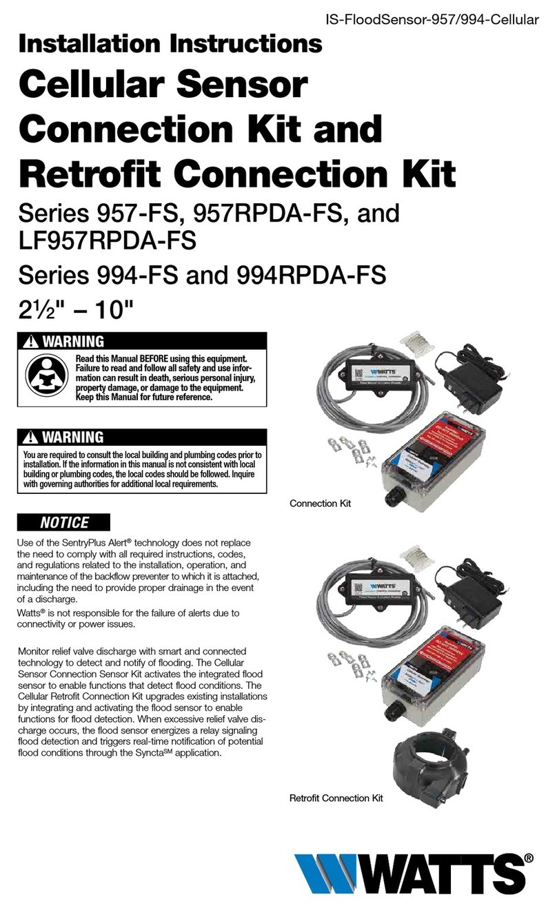 Watts 957RPDA-FS Series User manual