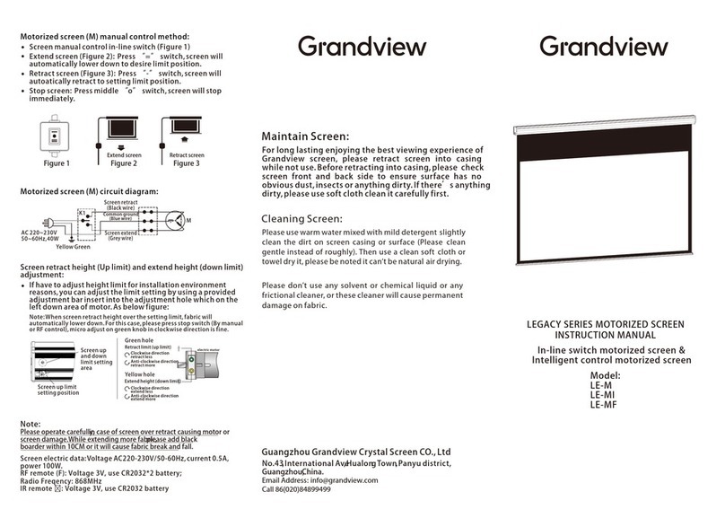 Grandview LEGACY Series User manual