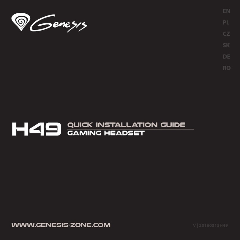 Genesis H49 User manual Genesis H49 User manual