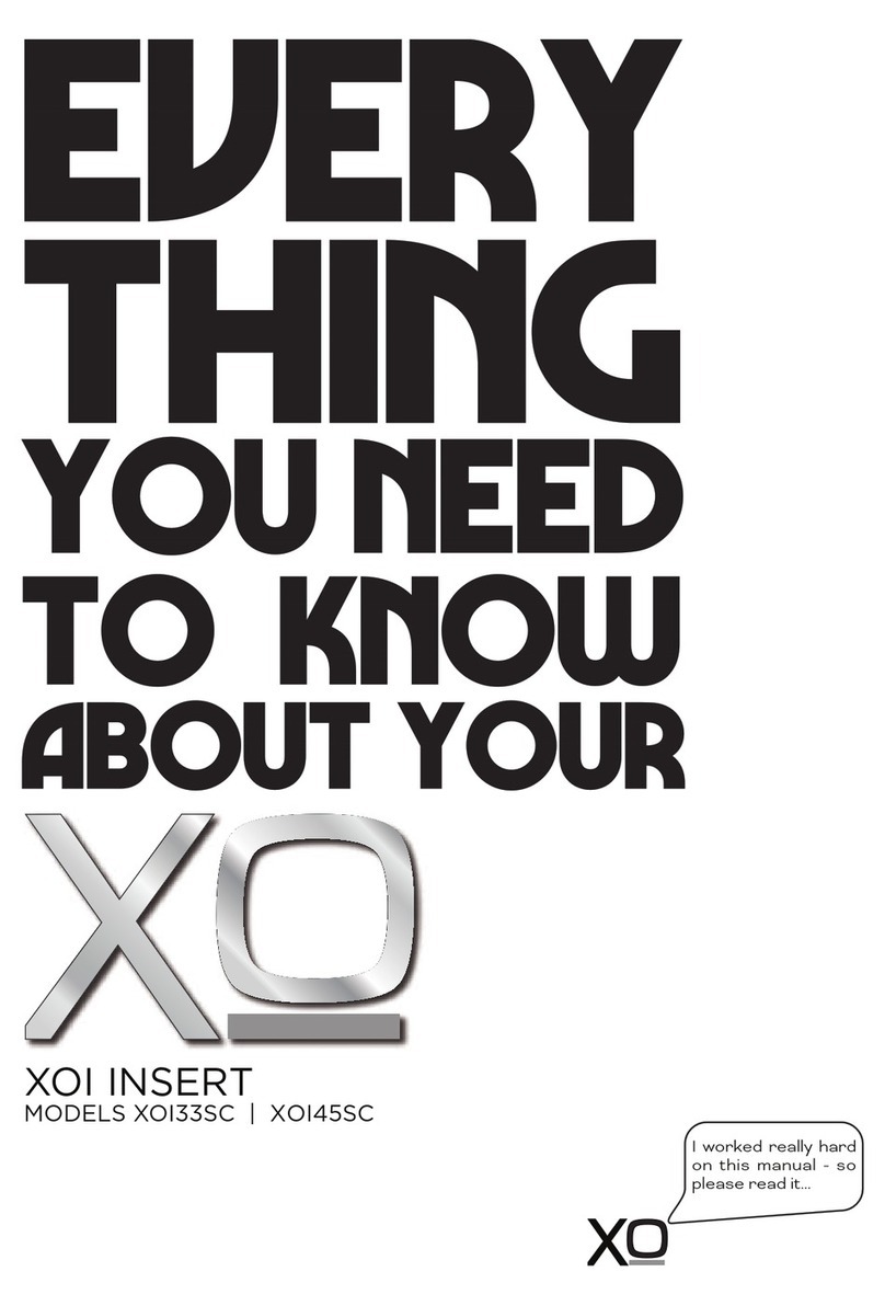 XO Appliance XOI45SC User manual