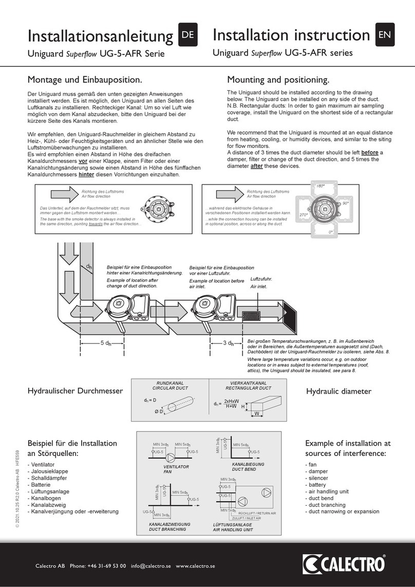 CALECTRO Superflow UG-5-AFR-230V-MB User manual