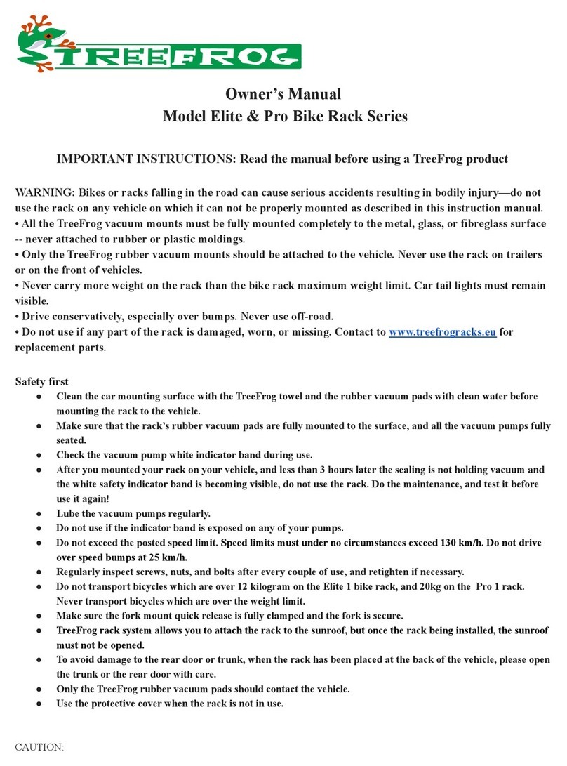 TREEFROG Elite Series owner's manual