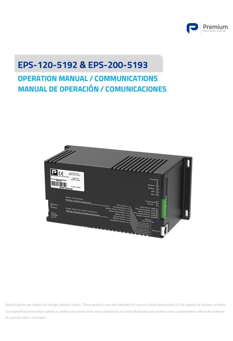 Premium EPS-120-5192 Operation manual