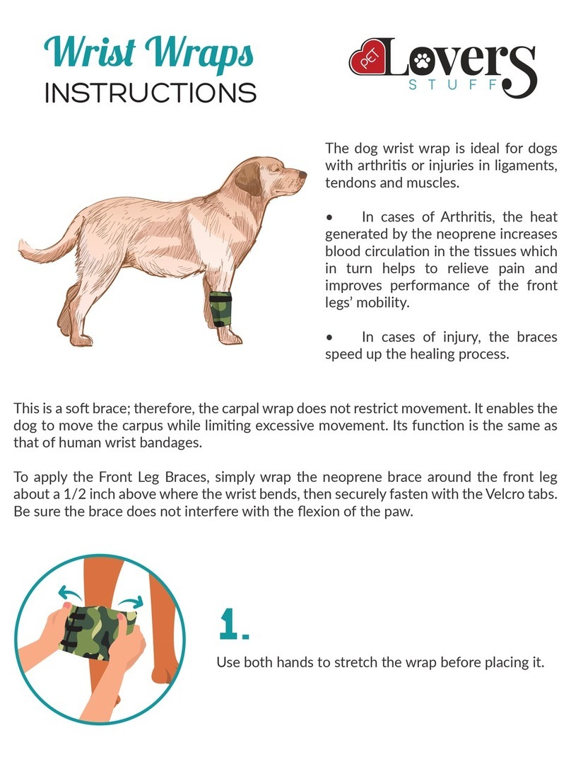 Pet Lovers Stuff Wrist Wraps instructions