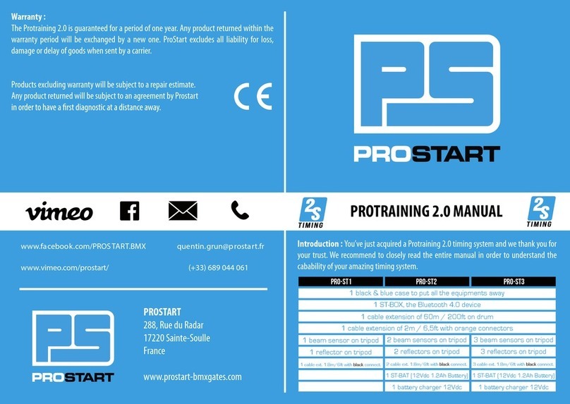 ProStart PROTRAINING 2.0 manual ProStart PROTRAINING 2.0 manual