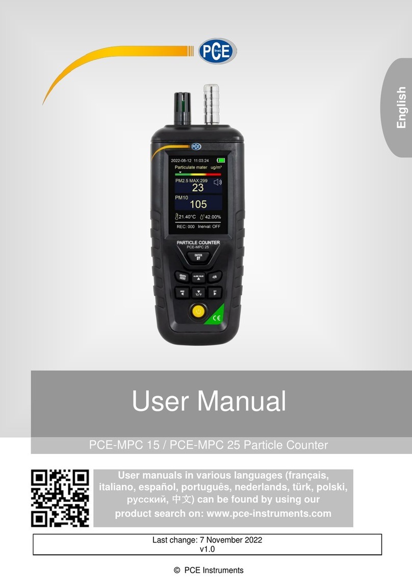 PCE Instruments PCE-MPC 15 User manual