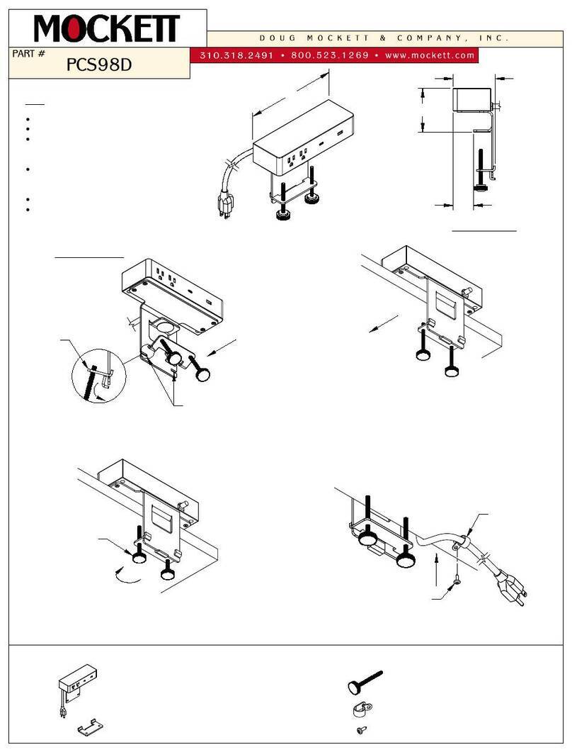 Mockett PCS98D quick start guide