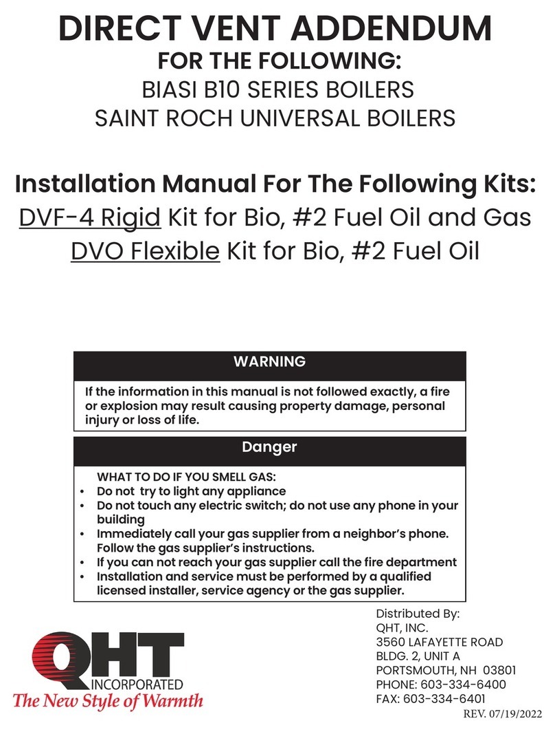 QHT Direct Vent DVF-4 Rigid installation manual