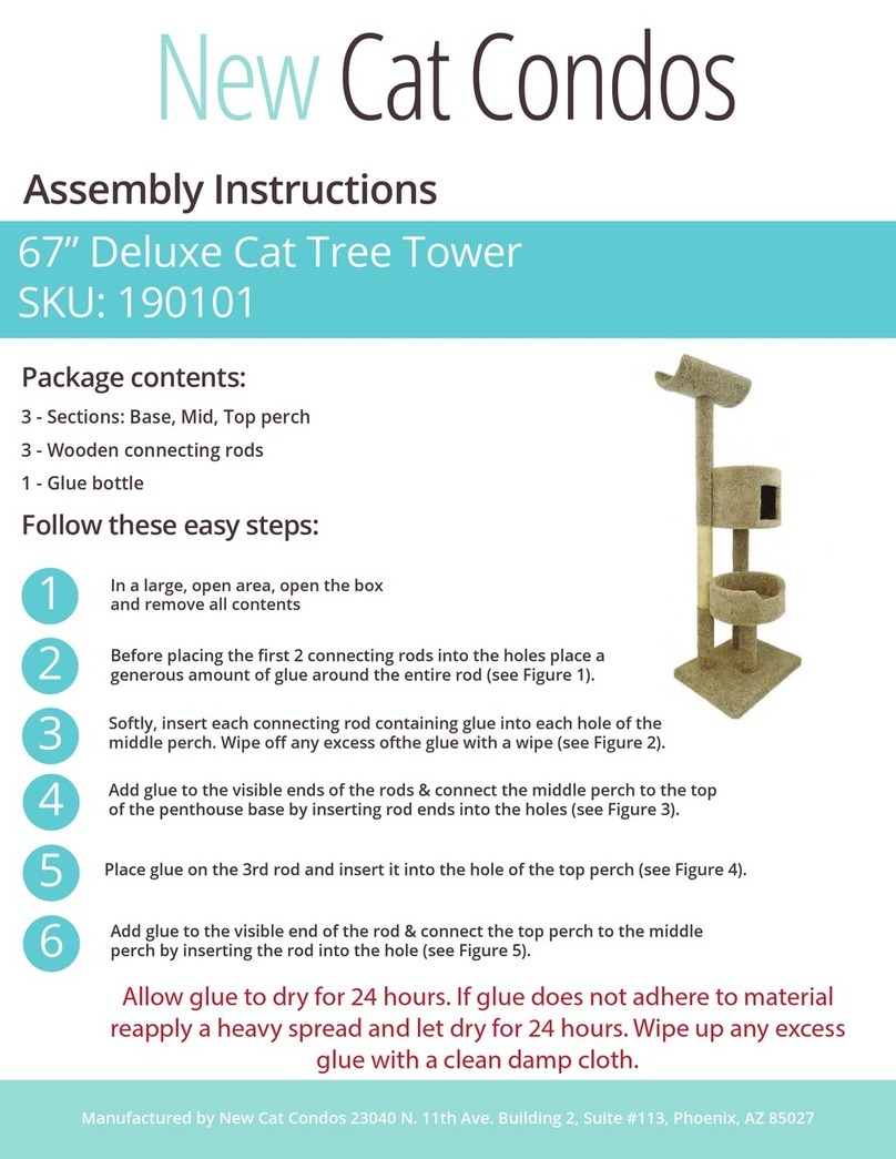 New Cat Condos 190101 Assembly instructions New Cat Condos 190101 Assembly instructions