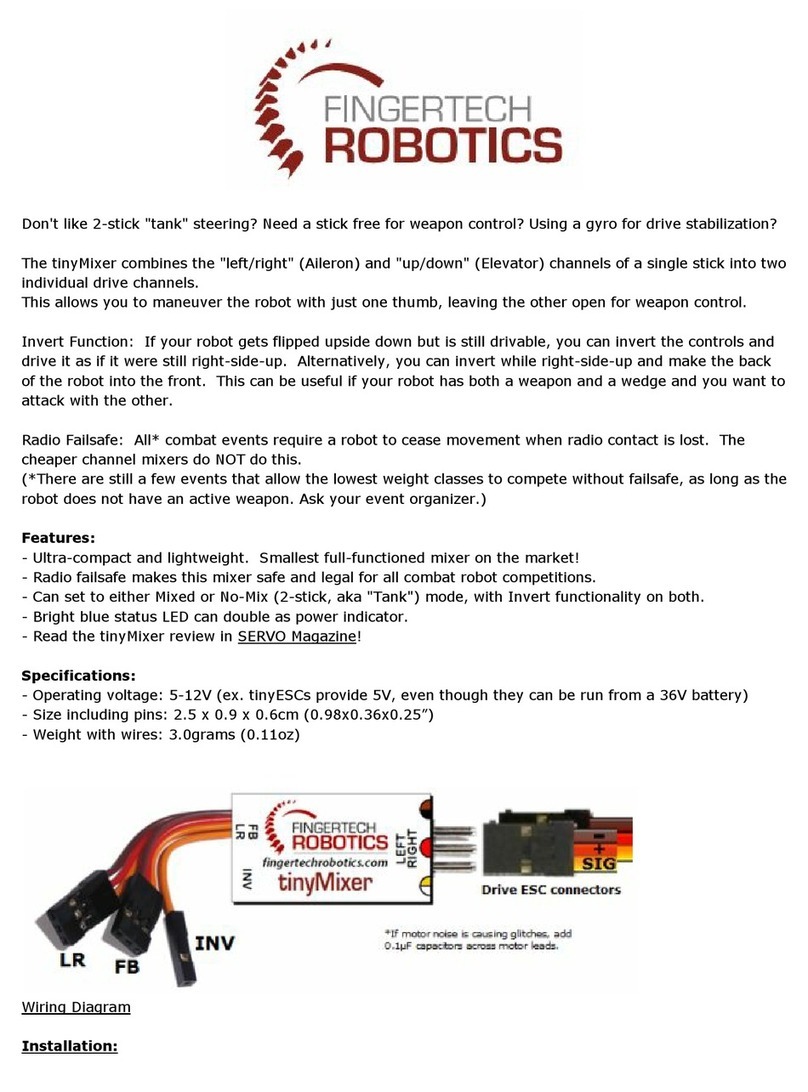 Fingertech Robotics tinyMixer User manual