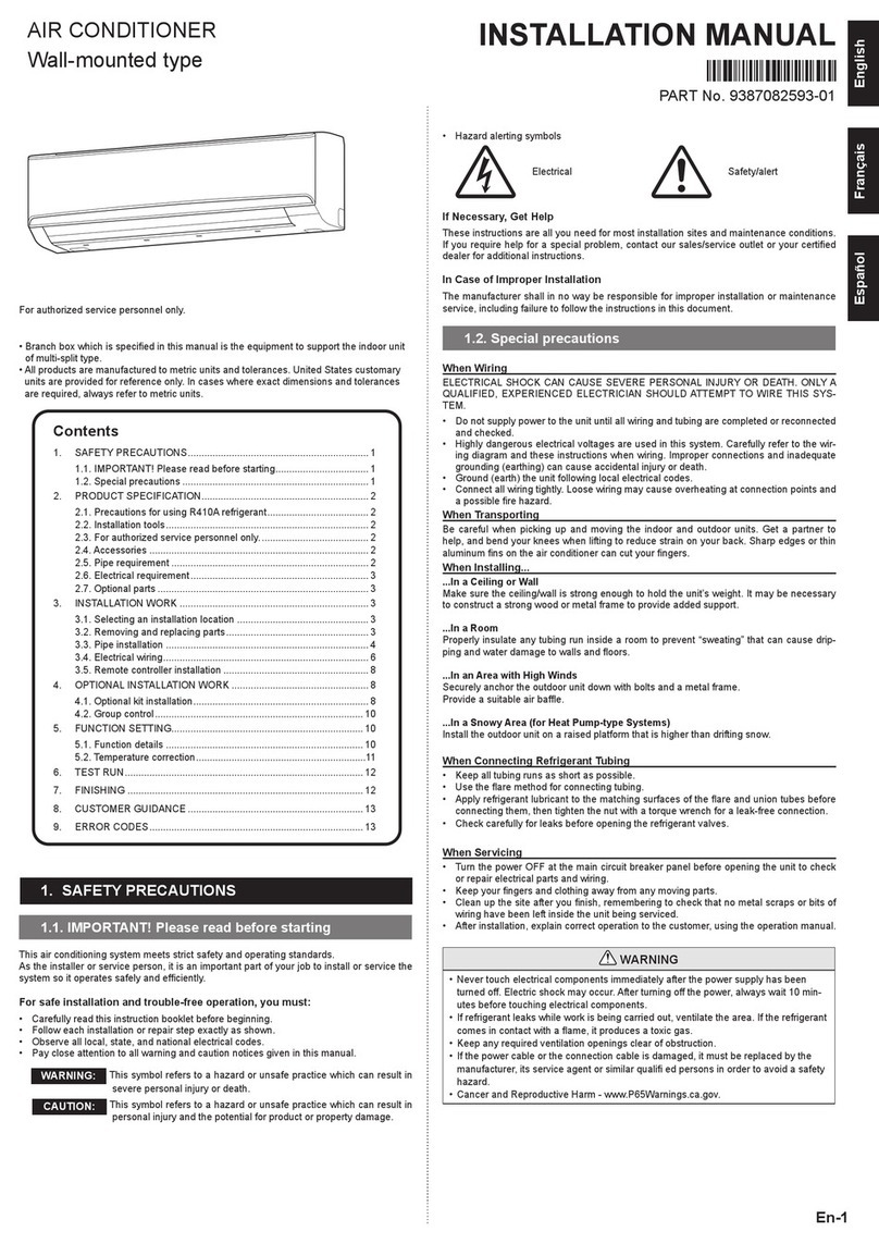 Fujitsu ASUH36LPAS User manual