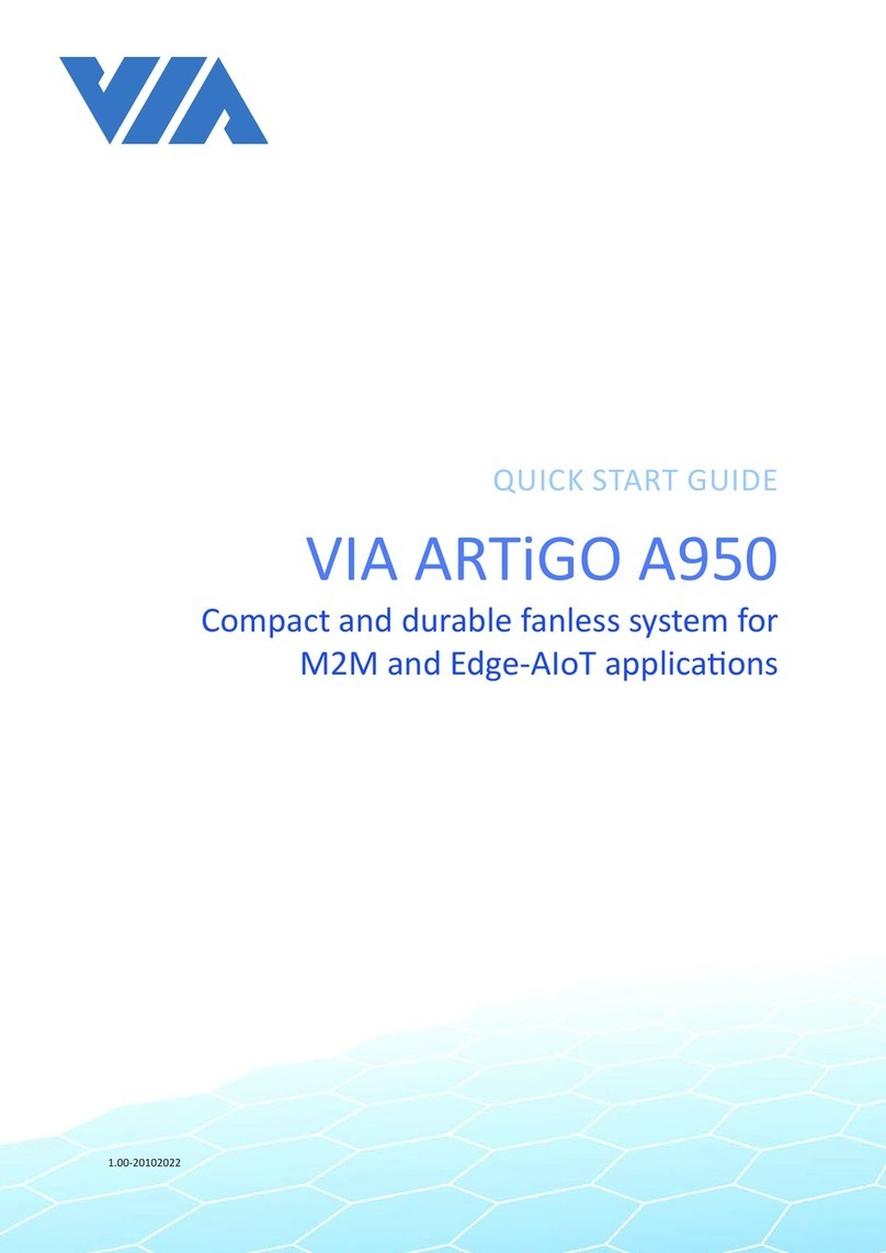 VIA Technologies ARTiGO A950 User manual