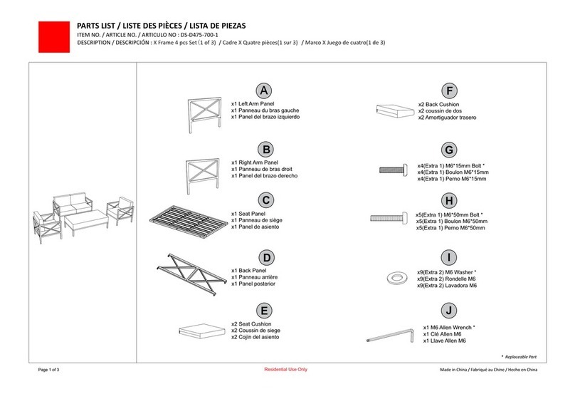 Accentrics Home DS-D475-700-1 Assembly instructions