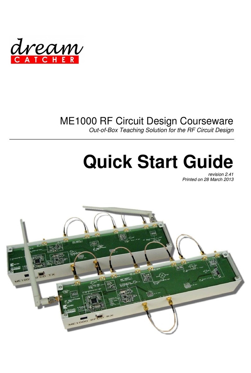 Dream Catcher ME1000 RF quick start guide