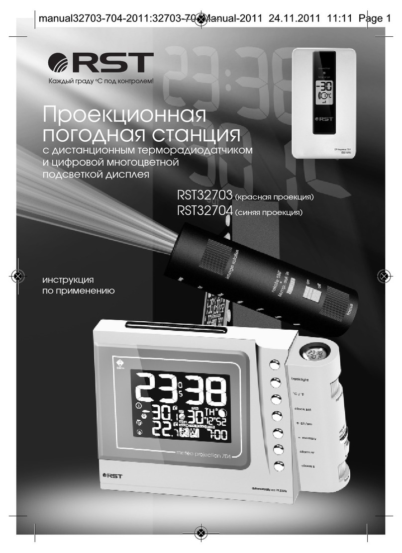 RST METEO PROJECTION 703 instruction manual RST METEO PROJECTION 703 instruction manual