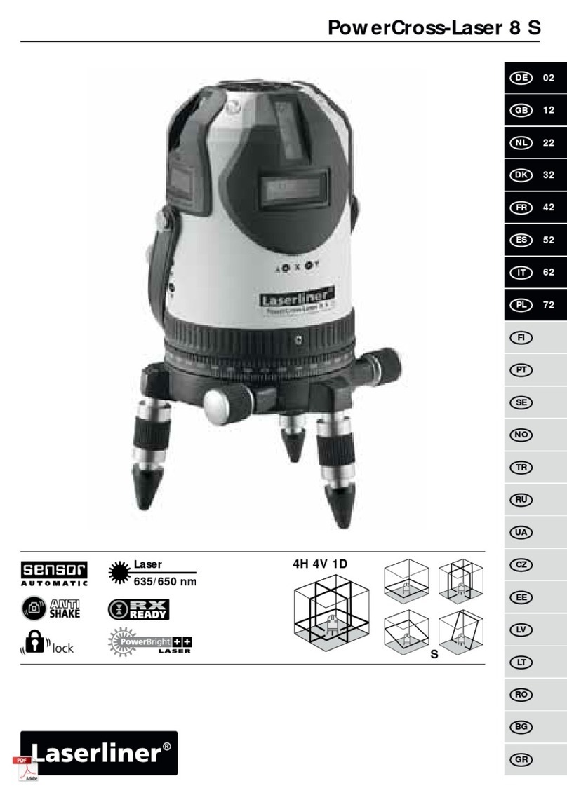 LaserLiner PowerCross-Laser 8 S User manual LaserLiner PowerCross-Laser 8 S User manual