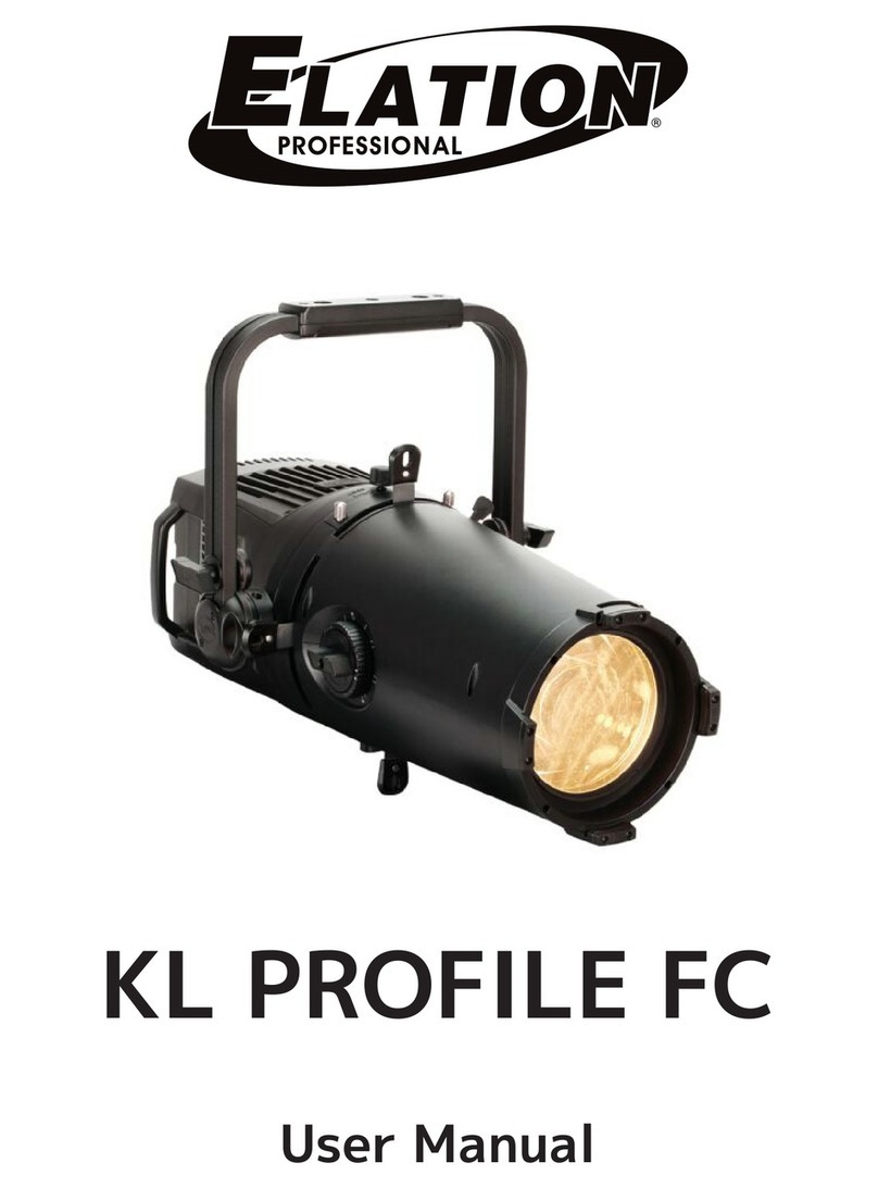 Elation KL PROFILE FC KLP412 User manual Elation KL PROFILE FC KLP412 User manual