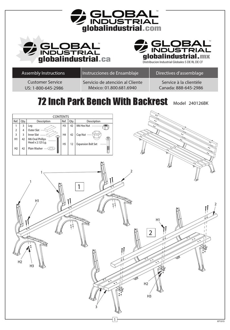Global Industrial 240126BK Assembly instructions