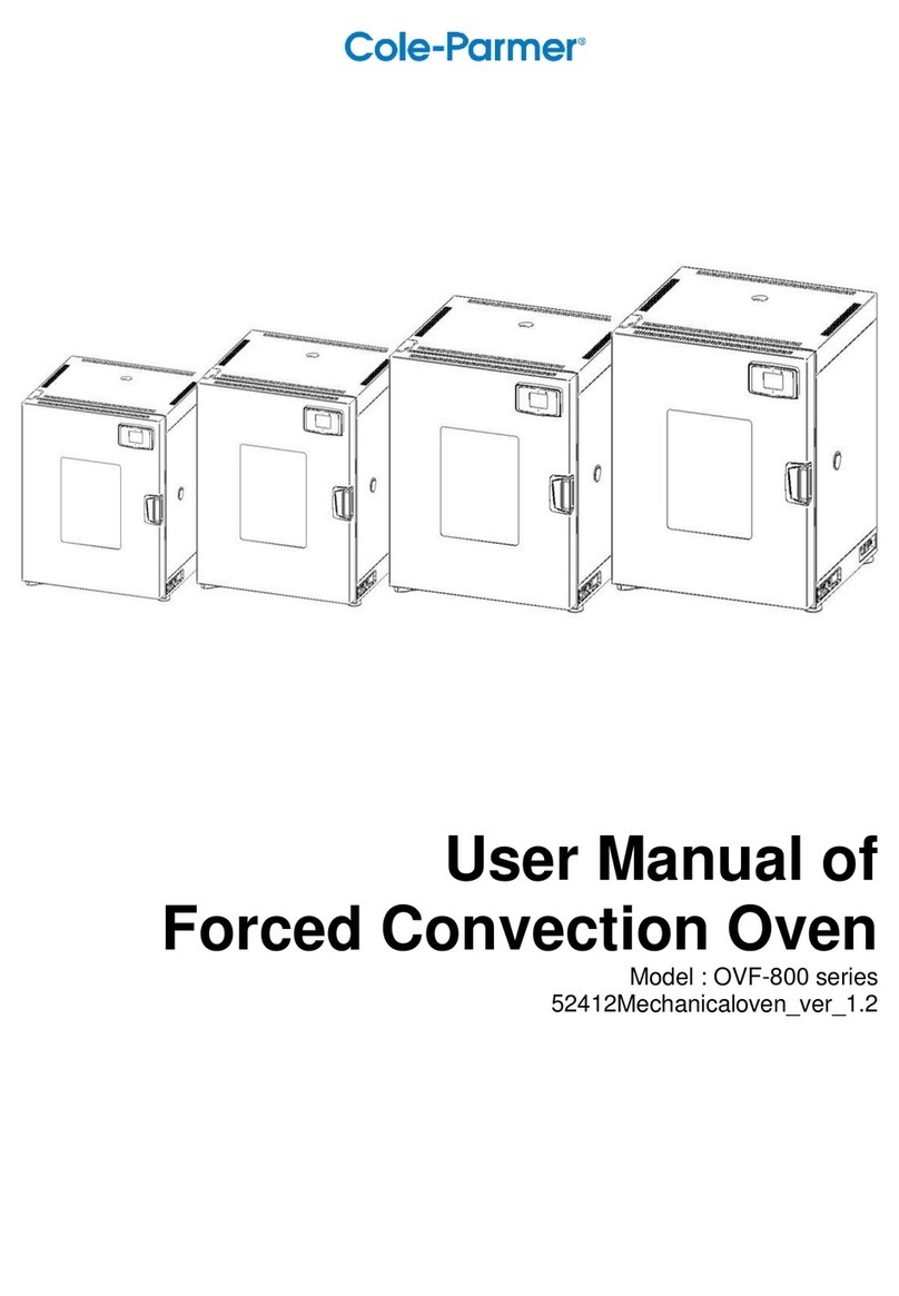 Cole Parmer OVF-800-26 User manual
