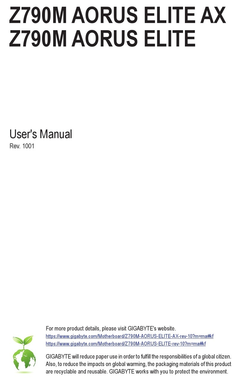 Gigabyte Z790M AORUS ELITE User manual