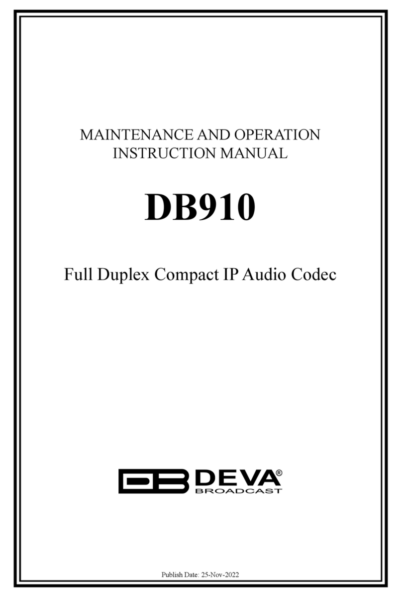 DEVA DB910 instruction manual