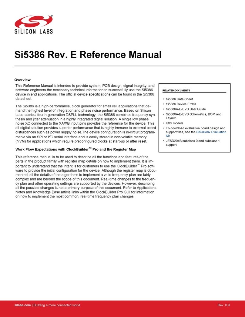 Silicon Laboratories Si5386 Reference manual