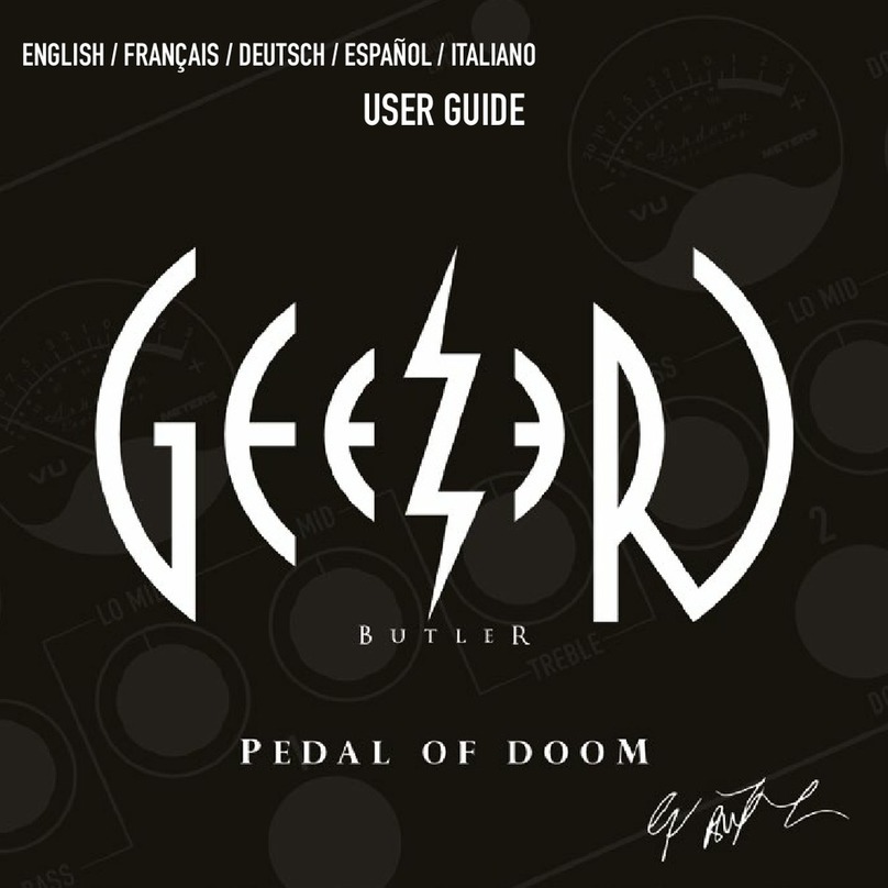 Ashdown Geezer Buttler Pedal of Doom user guide