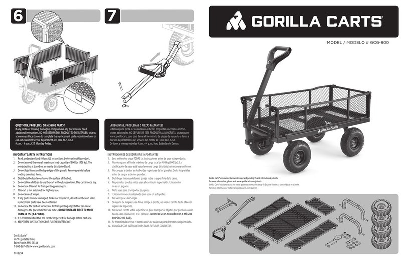 Gorilla Carts GCG-900 manual