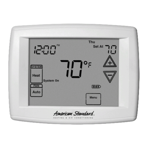 American Standard ACONT302 Installation and user guide