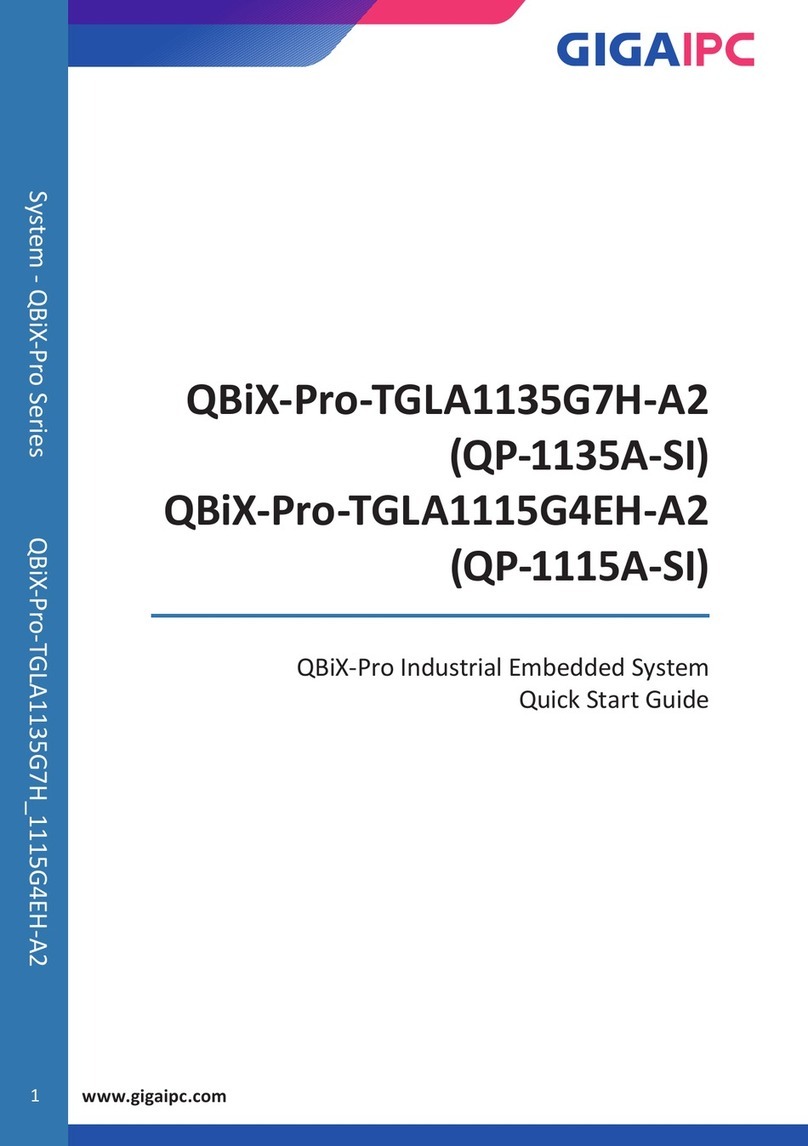 GIGAIPC QBiX-Pro-TGLA1135G7H-A2 User manual