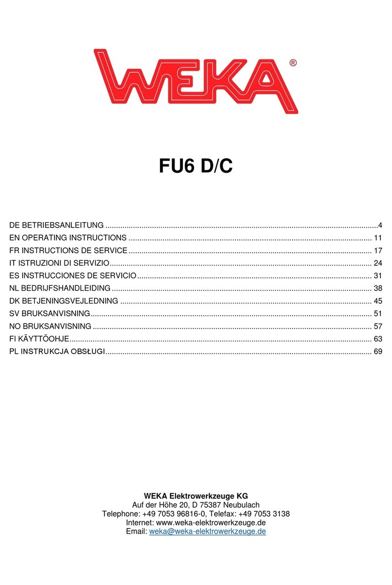 Weka FU6 D/C User manual